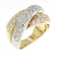 K18YG/PT/K18PG ダイヤモンド リング 1.55CT