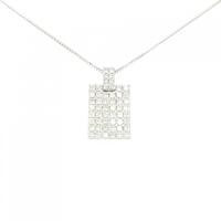 K18WG ダイヤモンド ネックレス 2.00CT