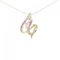 K18YG サファイヤ ネックレス 2.19CT 拡散処理未検査