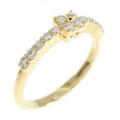 K18YG ダイヤモンド リング 0.20CT