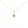 K18YG ルビー ネックレス 0.36CT