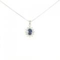 PT サファイヤ ネックレス 0.92CT