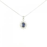 PT サファイヤ ネックレス 0.92CT