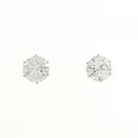 PT ダイヤモンド ピアス 0.714CT 0.869CT I?J VG?GOOD