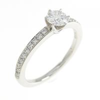 PT ダイヤモンド リング 0.274CT F VS2 EXT H&C