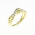 K18YG ダイヤモンド ピンキーリング 0.15CT