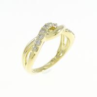 K18YG ダイヤモンド ピンキーリング 0.15CT