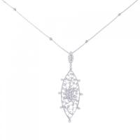 K18WG ダイヤモンド ネックレス 0.56CT