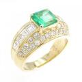 K18YG エメラルド リング 1.13CT