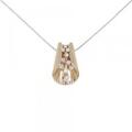 K18PG/K18WG ダイヤモンド ネックレス 0.32CT