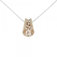K18PG/K18WG ダイヤモンド ネックレス 0.32CT