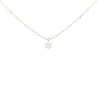 K18WG ソリティア ダイヤモンド ネックレス 0.10CT
