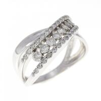 K18WG ダイヤモンド リング 0.50CT