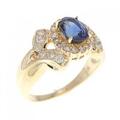 K18YG サファイヤ リング 1.08CT