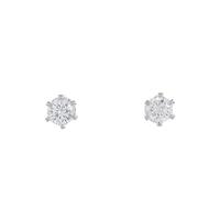 PT ソリティア ダイヤモンド ピアス 0.444CT