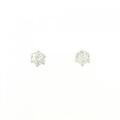 PT ソリティア ダイヤモンド ピアス 0.45CT