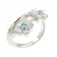 PT フラワー トルマリン リング 0.06CT