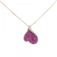 ROSE VIF ハート ルビー ネックレス 0.91CT