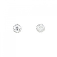 【リメイク】PT/ST ダイヤモンド ピアス 0.317CT 0.339CT F SI2 GOOD