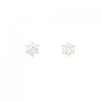 【新品】PT ダイヤモンド ピアス 0.425CT 0.412CT F SI2 Good