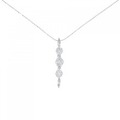 K18WG 2WAY ダイヤモンド ネックレス 0.30CT