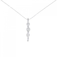 K18WG 2WAY ダイヤモンド ネックレス 0.30CT