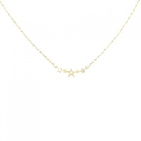K18YG スター ダイヤモンド ネックレス 0.01CT