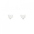 【リメイク】PT/ST ダイヤモンド ピアス 0.402CT 0.405CT D VS1?2 ハートシェイプ