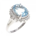 PT アクアマリン リング 3.32CT