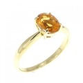 K18YG シトリン リング 0.71CT