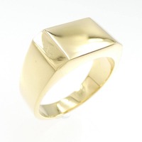 K18YG 印台 リング