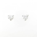 【リメイク】ST/プラチナダイヤモンドピアス 0.429ct 0.455ct D VS1 ハートシェイプ