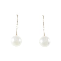 アガット 淡水パール ピアス