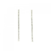 K18WG ダイヤモンド ピアス 0.46CT