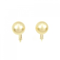 K18YG 白蝶パール イヤリング 10.5mm