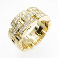 カルティエ マイヨンパンテール ハーフダイヤ リング