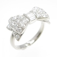 ギメル リボン ダイヤモンド リング 0.907CT