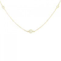 K18YG ダイヤモンド ネックレス 0.40CT
