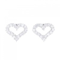 PT ハート ダイヤモンド ピアス 0.64CT