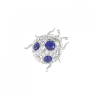 チャー テントウムシ サファイヤ ブローチ 0.43CT