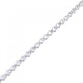 K18WG ダイヤモンド ブレスレット 1.00CT