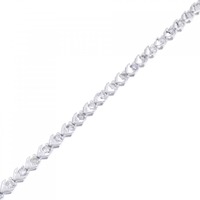 K18WG ダイヤモンド ブレスレット 1.00CT