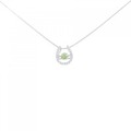 K18WG/PT ダイヤモンド ネックレス 0.184CT