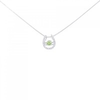 K18WG/PT ダイヤモンド ネックレス 0.184CT