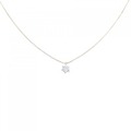 K18YG ソリティア ダイヤモンド ネックレス 0.21CT