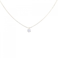K18YG ソリティア ダイヤモンド ネックレス 0.21CT