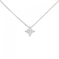 PT ダイヤモンド ネックレス 0.30CT D VVS2 プリンセスカット