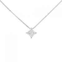 PT ダイヤモンド ネックレス 0.30CT D VVS2 プリンセスカット