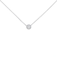 K18WG ダイヤモンド ネックレス 0.20CT