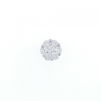 K18WG ダイヤモンド ピアス 0.25CT 片耳